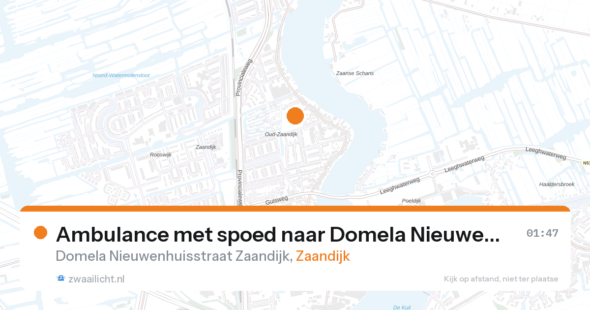 Ambulance met spoed naar Domela Nieuwenhuisstraat Zaandijk in Zaandijk — 12 jun 2026