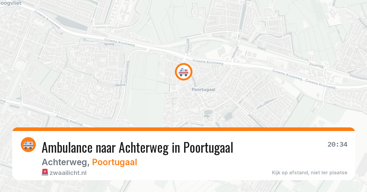 Ambulance naar Achterweg in Poortugaal — 19 mei 2026