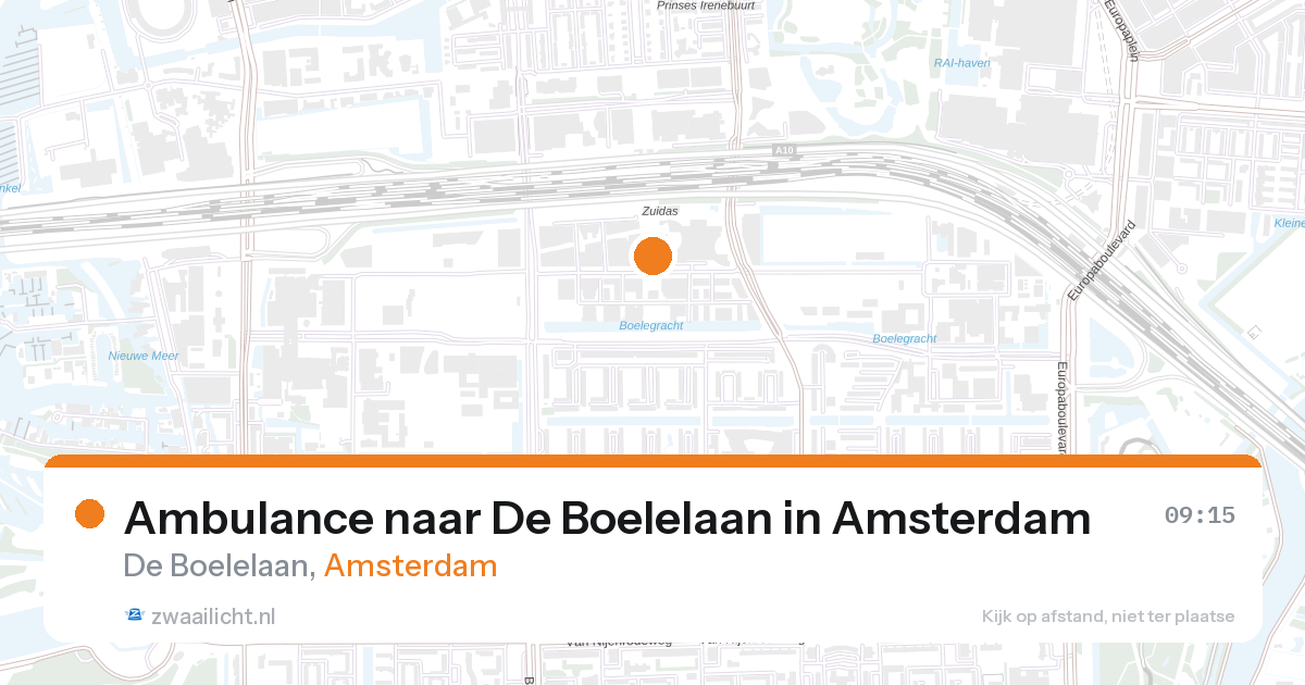 Ambulance naar De Boelelaan in Amsterdam — 27 aug 2026