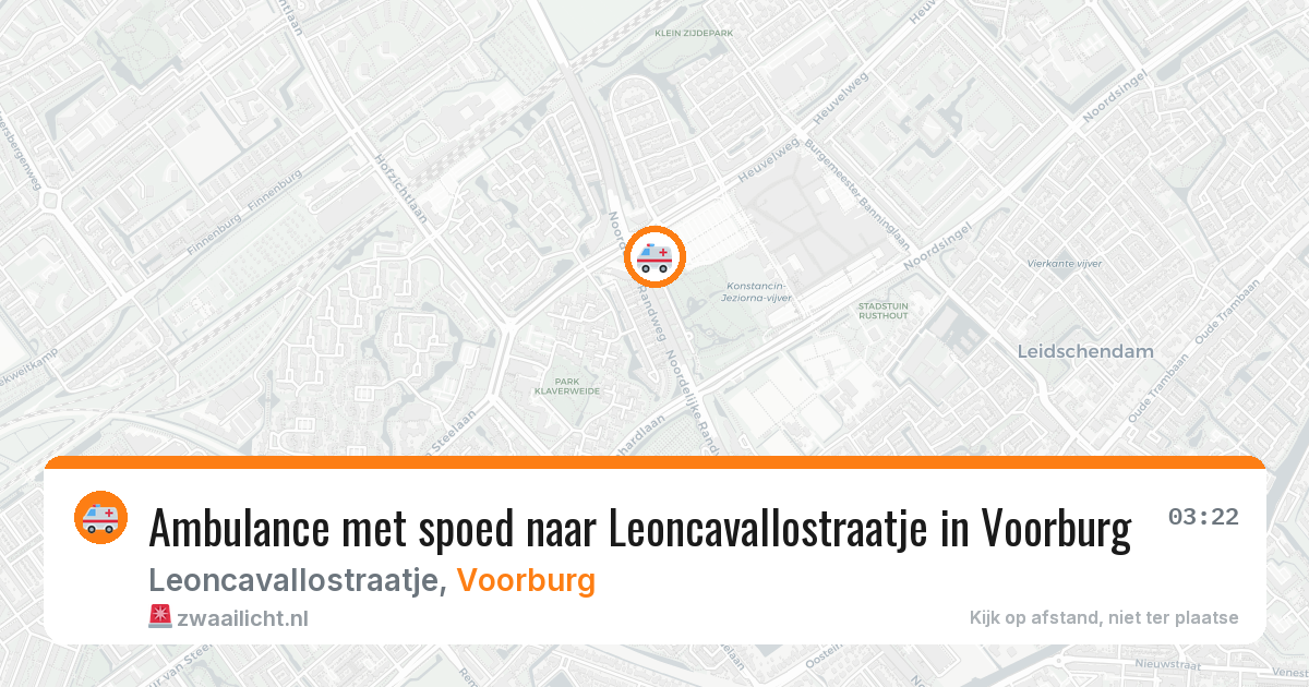 Ambulance met spoed naar Leoncavallostraatje in Voorburg — 24 jun 2026