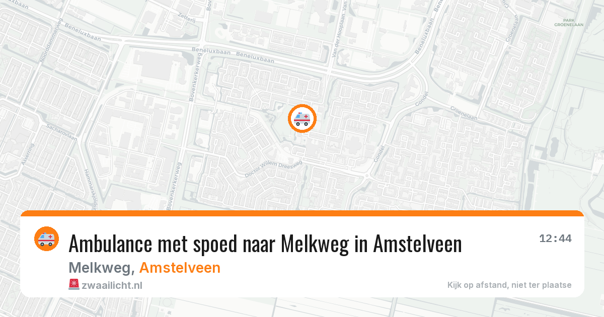 Ambulance met spoed naar Melkweg in Amstelveen — 23 jan 2026