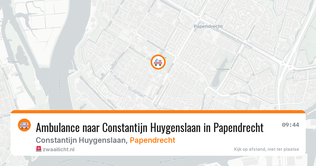 Ambulance naar Constantijn Huygenslaan in Papendrecht — 13 jun 2026