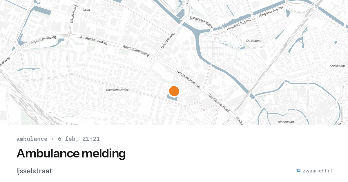 Ambulance melding — 6 feb 2026