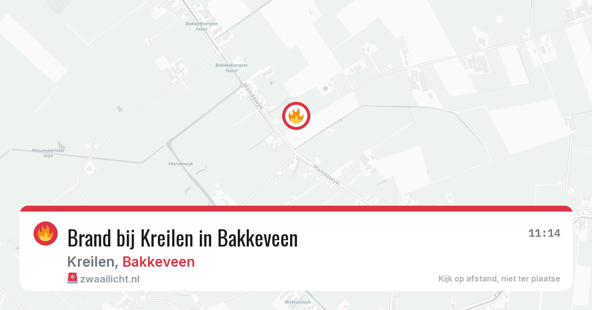 Brand bij Kreilen in Bakkeveen — 17 jul 2026
