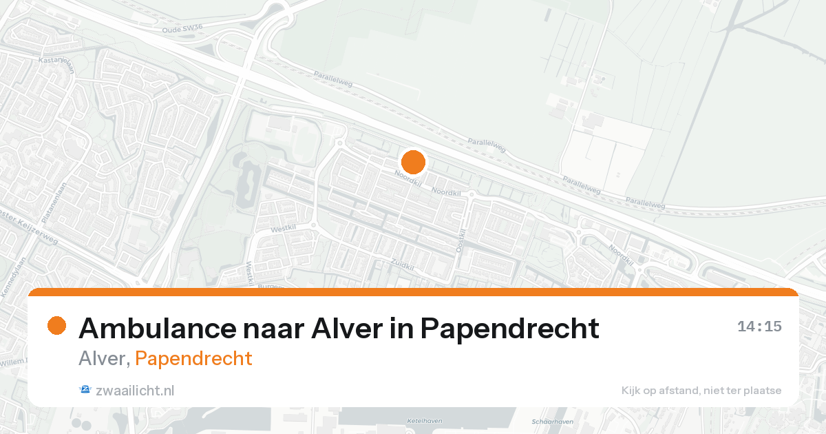 Ambulance naar Alver in Papendrecht — 17 aug 2026