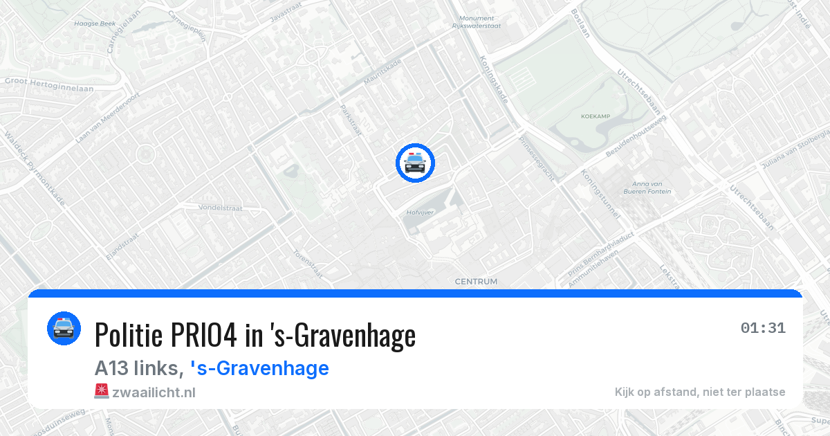 Politie PRIO4 in 's-Gravenhage — 8 apr 2026 | 🚨 Zwaailicht.nl