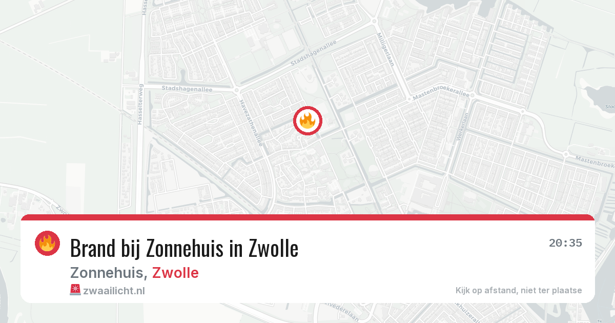 Brand bij Zonnehuis in Zwolle — 28 jul 2026