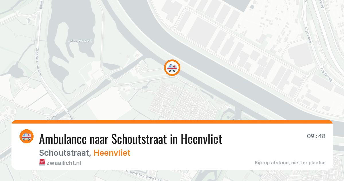 Ambulance naar Schoutstraat in Heenvliet — 22 mei 2026