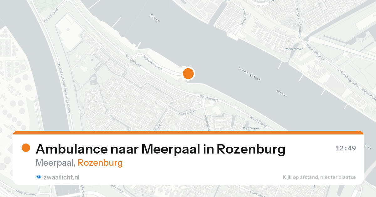 Ambulance naar Meerpaal in Rozenburg — 24 aug 2026