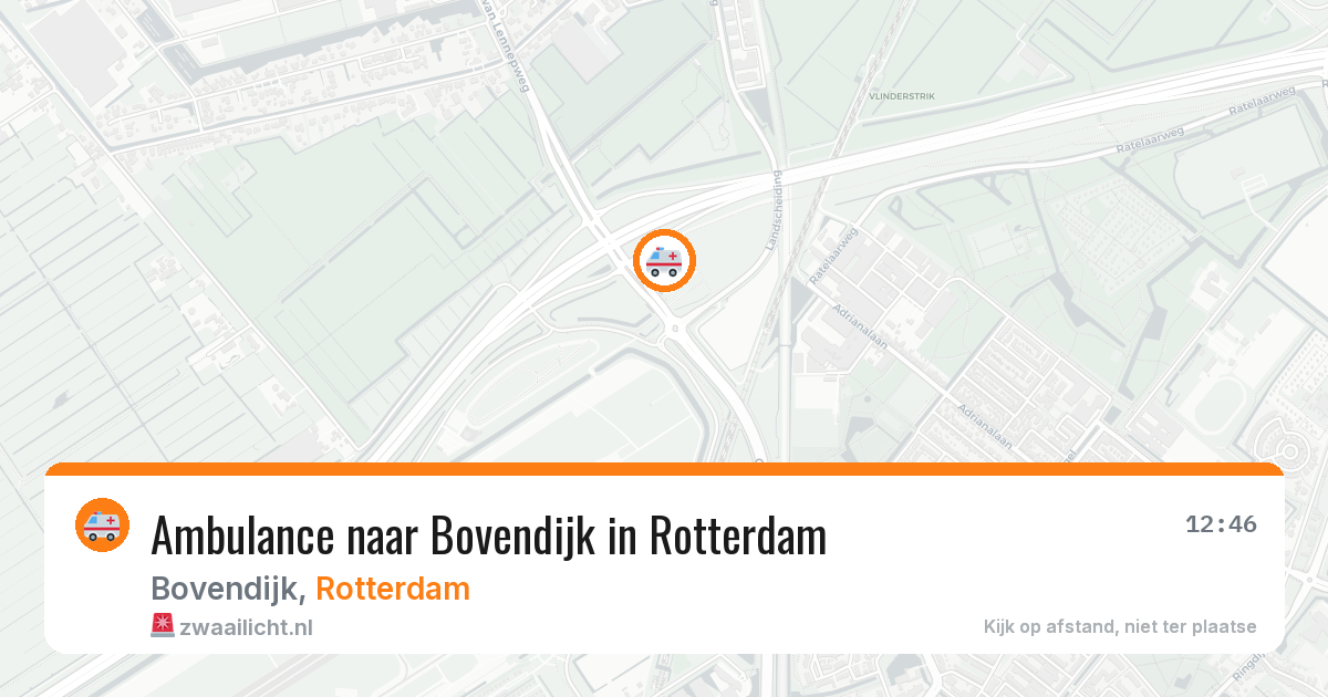 Ambulance naar Bovendijk in Rotterdam — 30 jan 2026