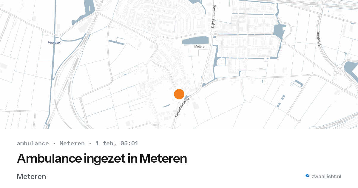 Ambulance ingezet in Meteren — 1 feb 2026