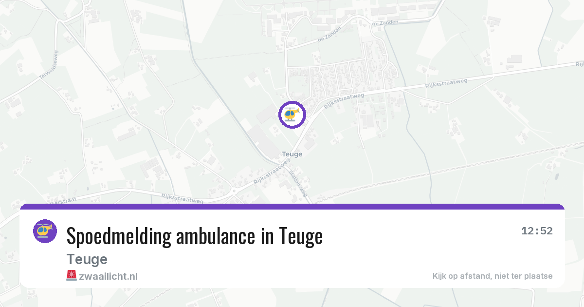 Spoedmelding ambulance in Teuge — 15 apr 2026