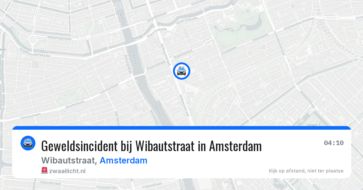 Geweldsincident bij Wibautstraat in Amsterdam — 30 mei 2026