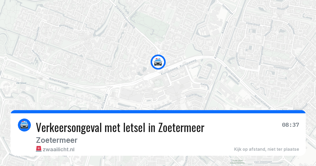 Verkeersongeval met letsel in Zoetermeer — 11 mei 2026