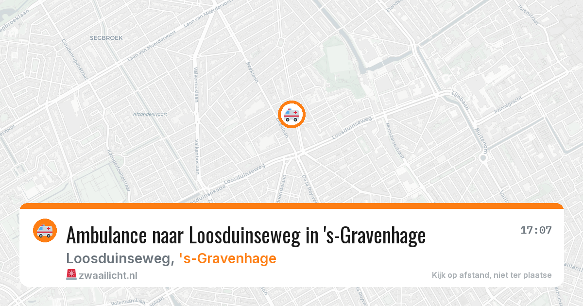 Ambulance naar Loosduinseweg in 's-Gravenhage — 12 aug 2026