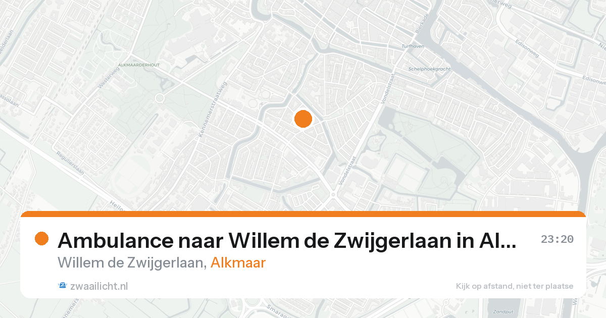 Ambulance naar Willem de Zwijgerlaan in Alkmaar — 15 aug 2026