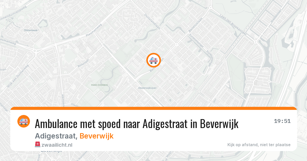 Ambulance met spoed naar Adigestraat in Beverwijk — 7 aug 2026
