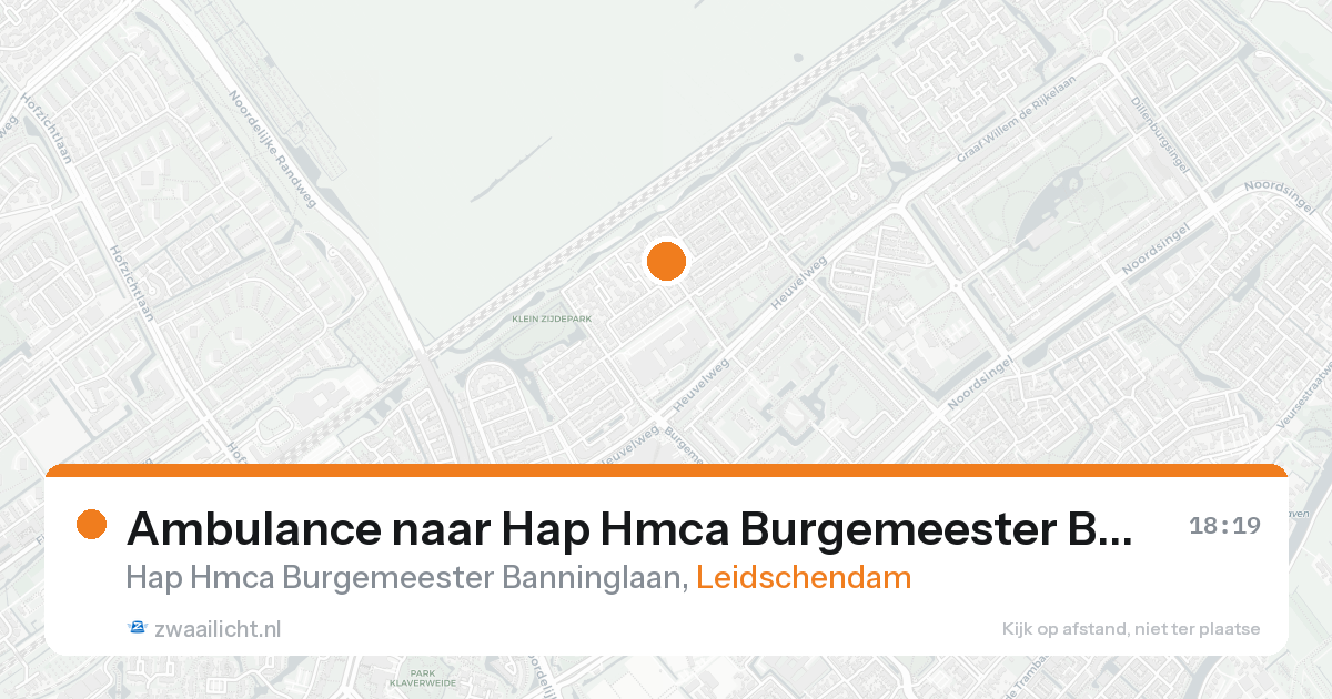 Ambulance naar Hap Hmca Burgemeester Banninglaan in Leidschendam — 30 jan 2026