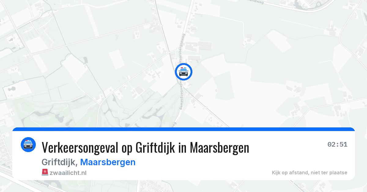 Verkeersongeval op Griftdijk in Maarsbergen — 22 mrt 2026
