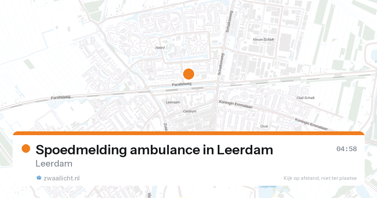 Spoedmelding ambulance in Leerdam — 7 feb 2026