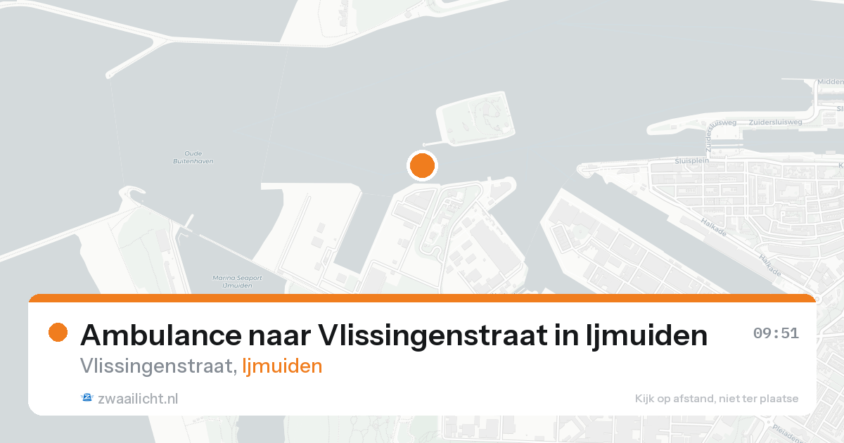 Ambulance naar Vlissingenstraat in Ijmuiden — 18 aug 2026