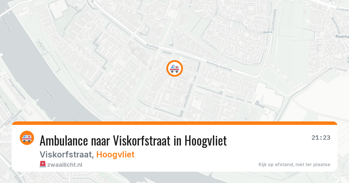 Ambulance naar Viskorfstraat in Hoogvliet — 22 jul 2026