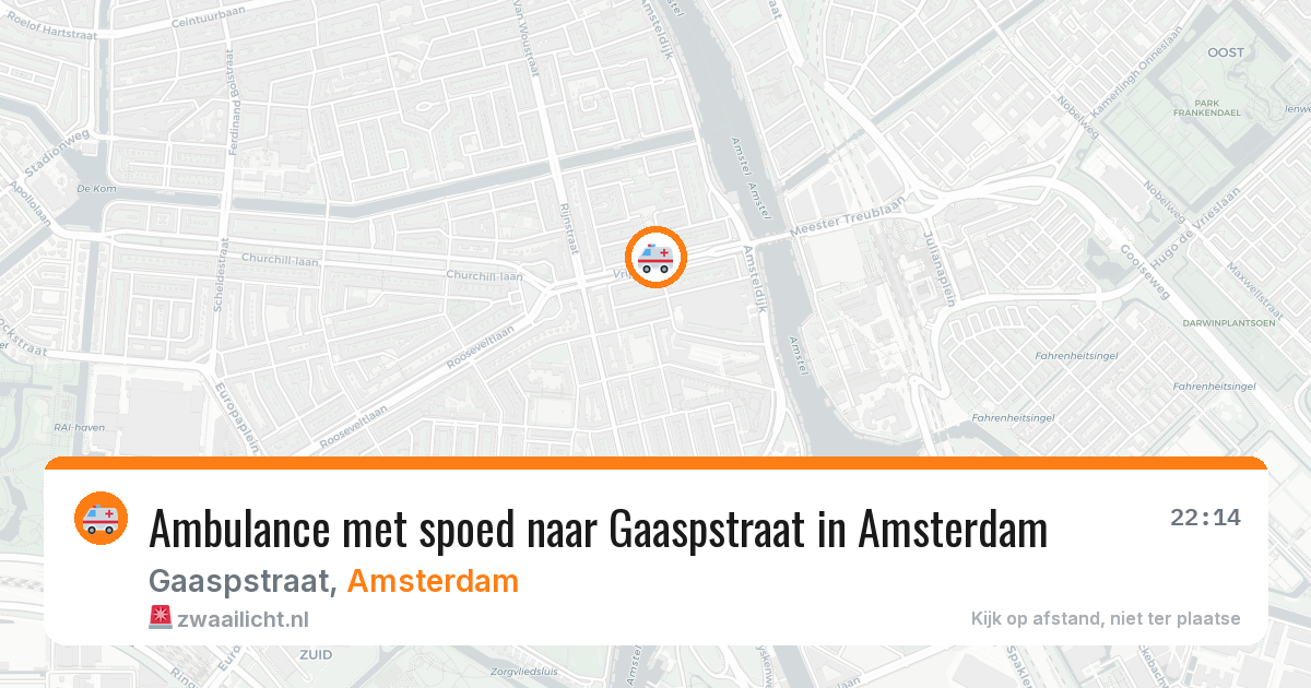 Ambulance met spoed naar Gaaspstraat in Amsterdam — 4 jun 2026