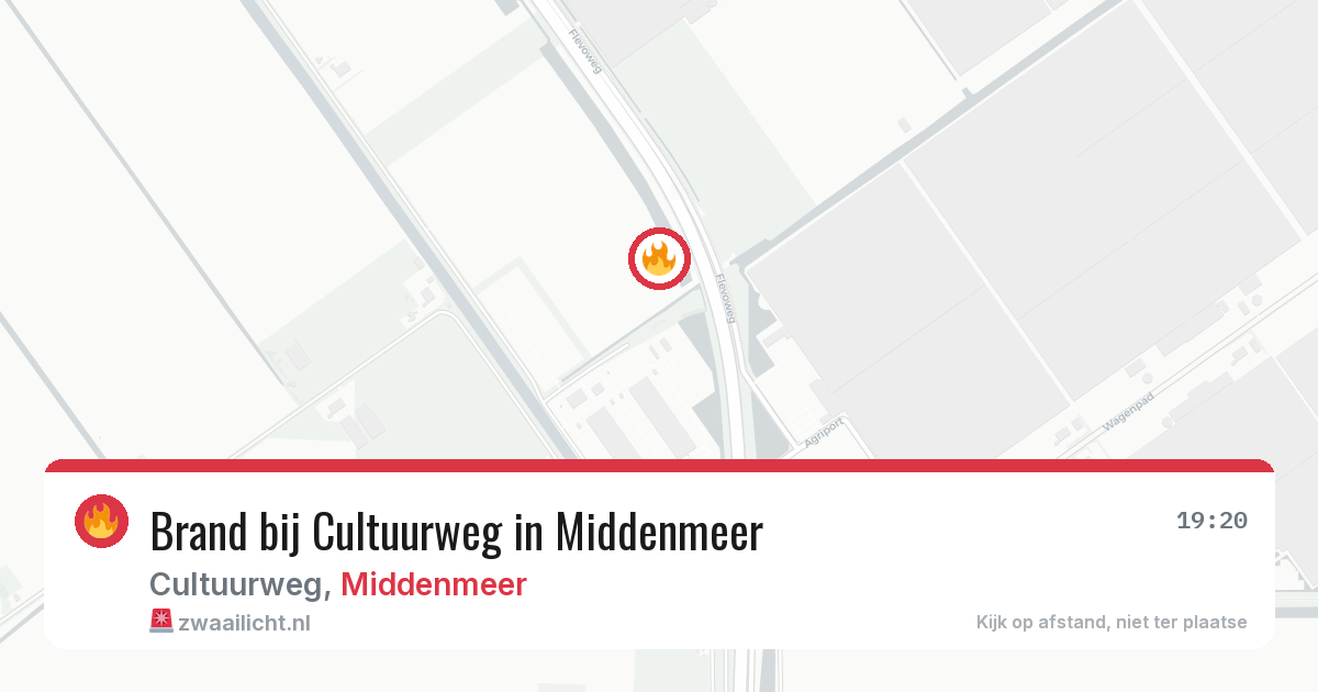 Brand bij Cultuurweg in Middenmeer — 8 jun 2026