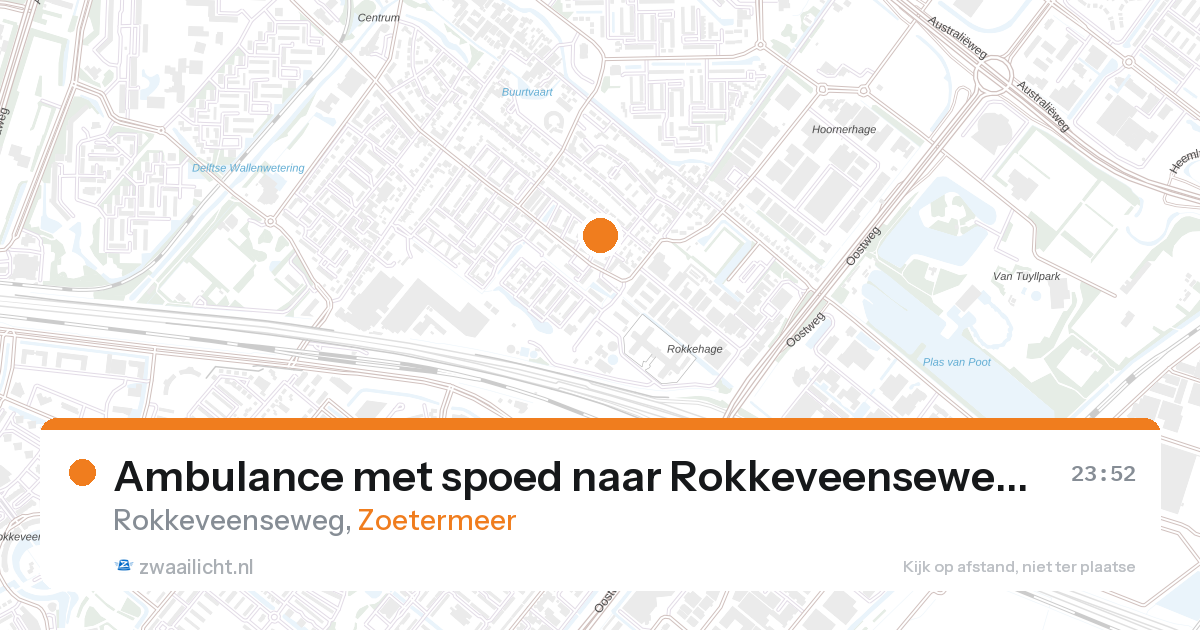 Ambulance met spoed naar Rokkeveenseweg in Zoetermeer — 4 jun 2026