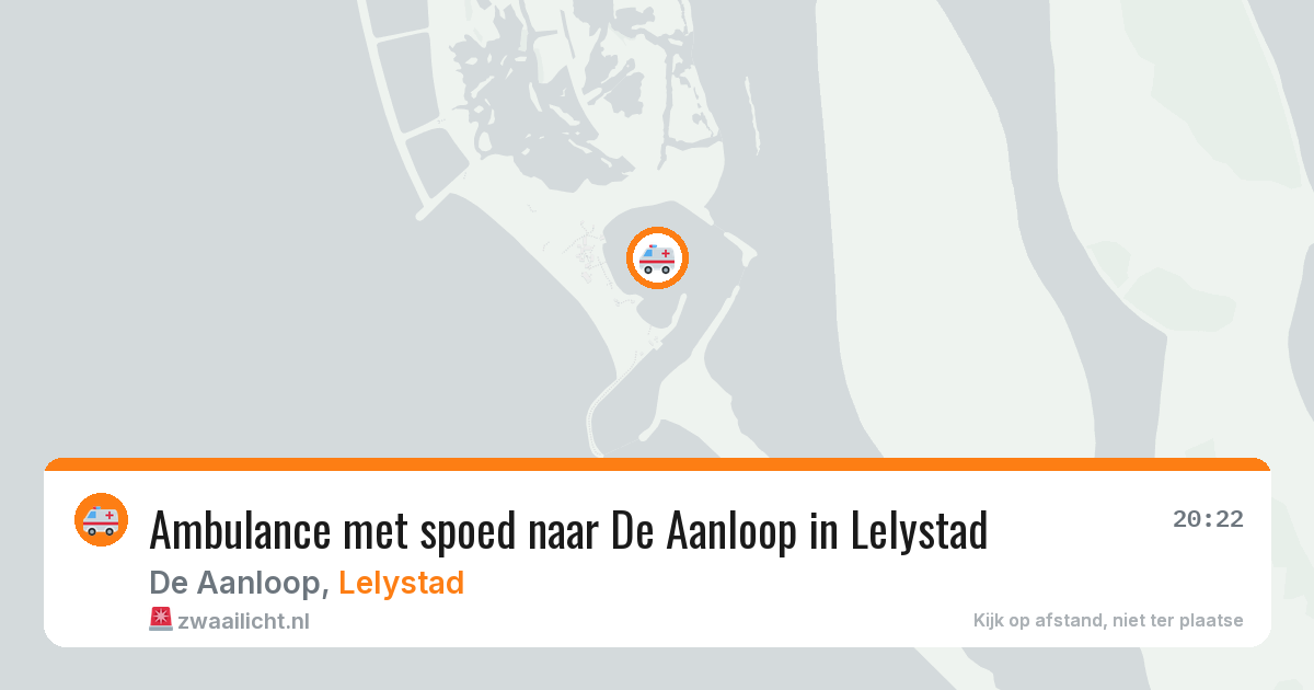 Ambulance met spoed naar De Aanloop in Lelystad — 16 mei 2026