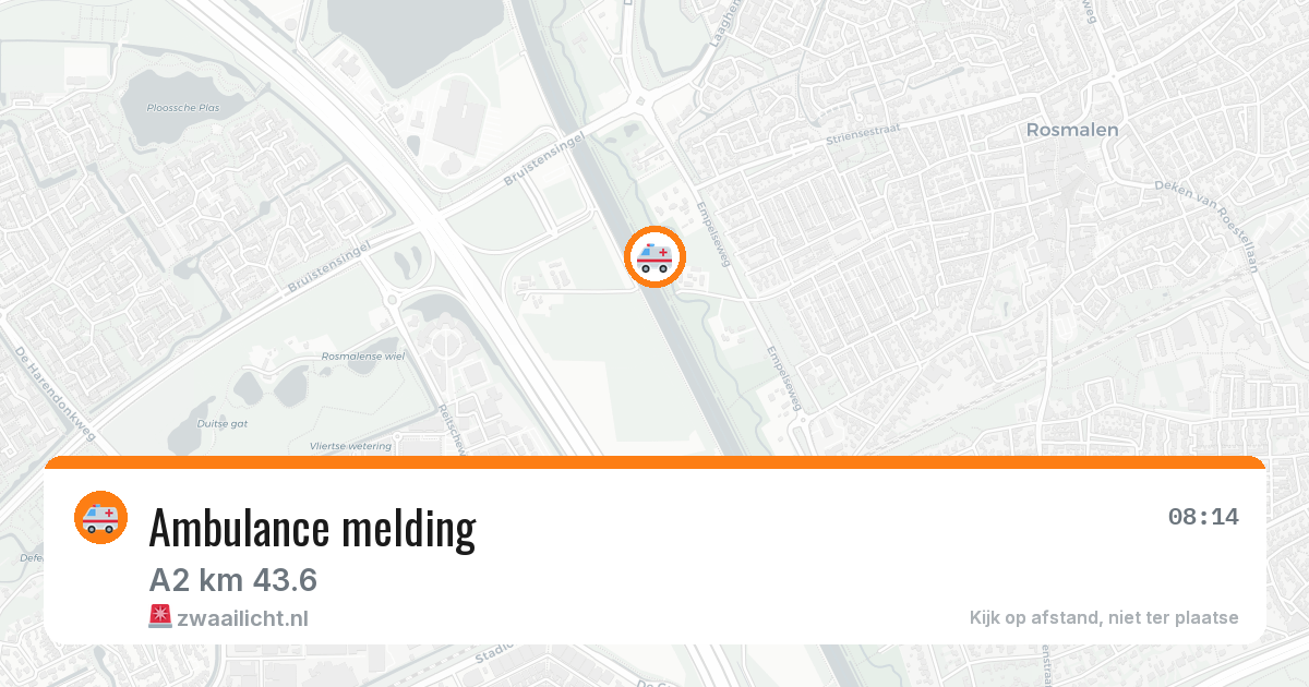 Ambulance melding — 13 mei 2026