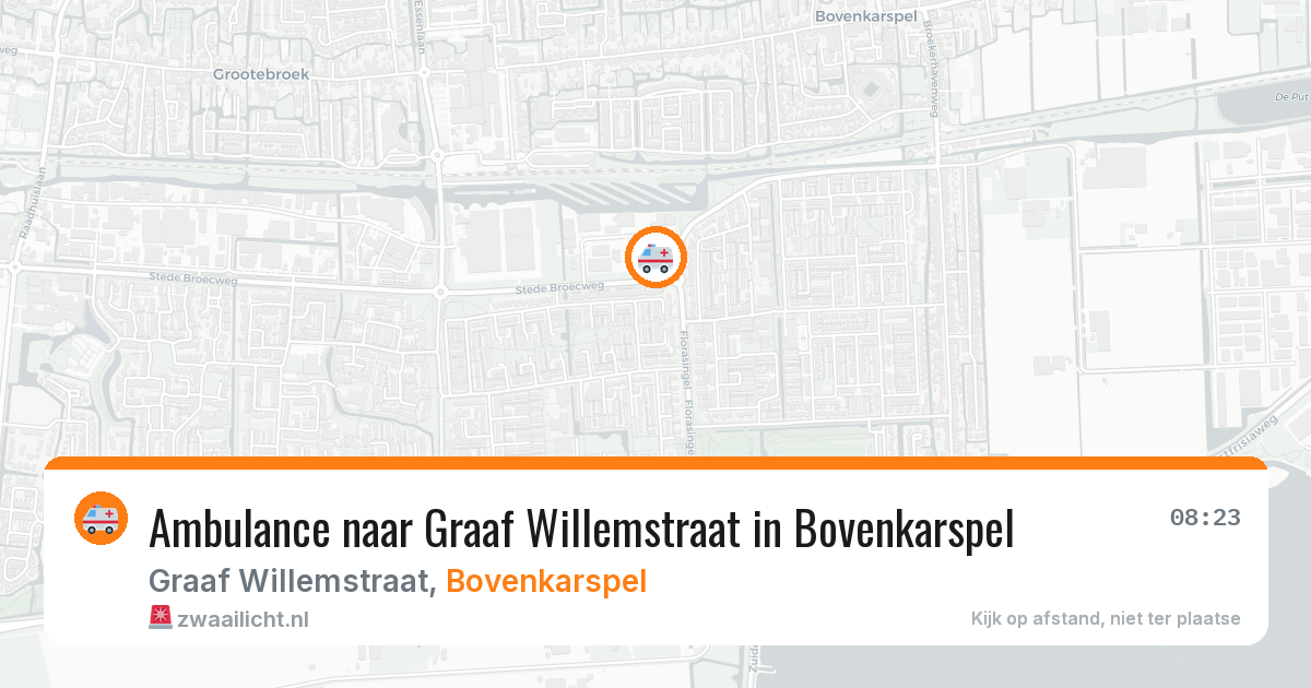 Ambulance naar Graaf Willemstraat in Bovenkarspel — 28 jul 2026