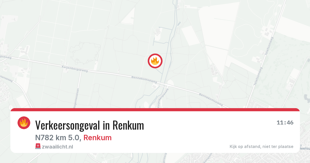 Verkeersongeval in Renkum — 11 aug 2026