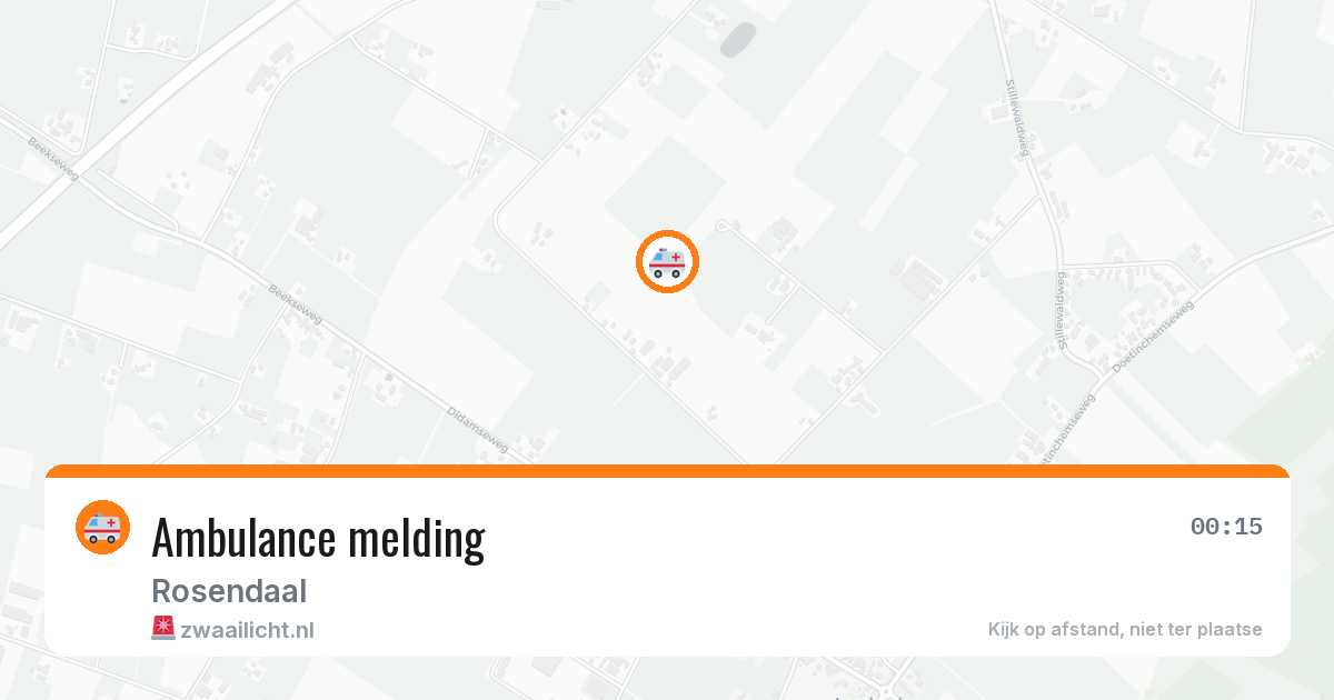 Ambulance melding — 20 jun 2026