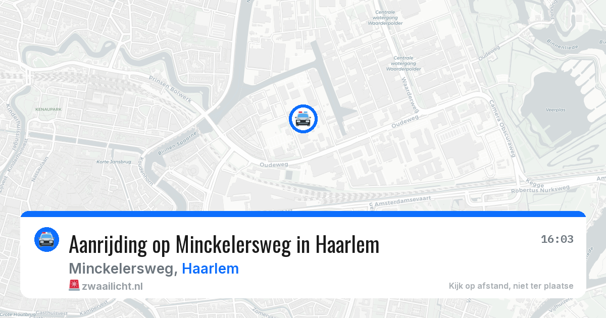 Aanrijding op Minckelersweg in Haarlem — 10 jun 2026