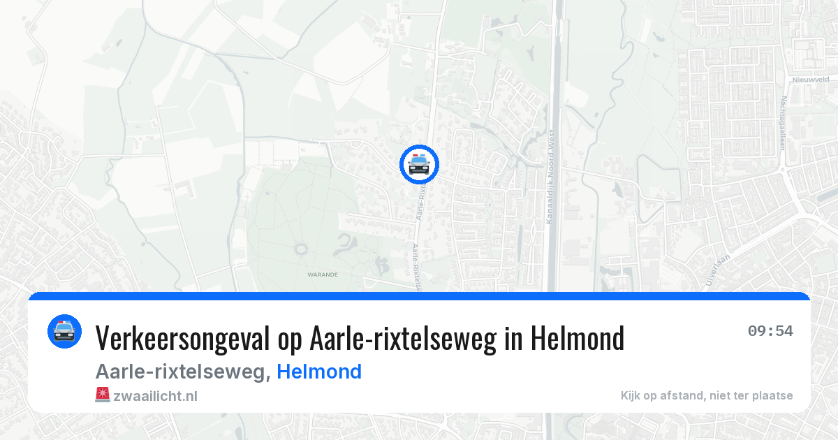 Verkeersongeval op Aarle-rixtelseweg in Helmond — 23 jun 2026