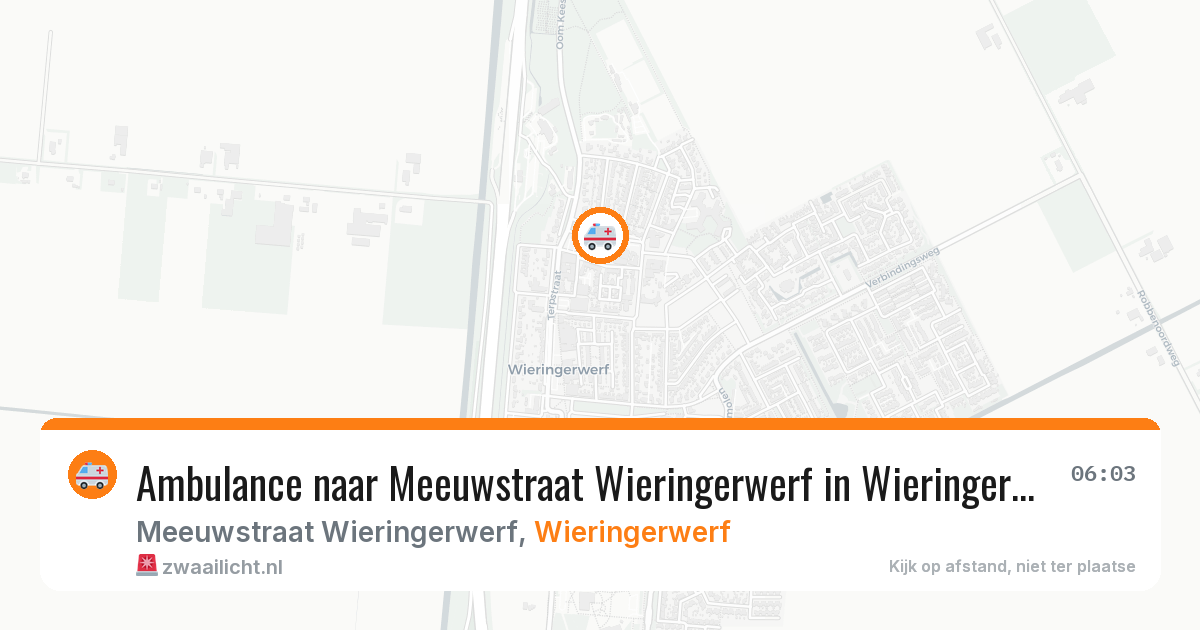 Ambulance naar Meeuwstraat Wieringerwerf in Wieringerwerf — 30 jun 2026