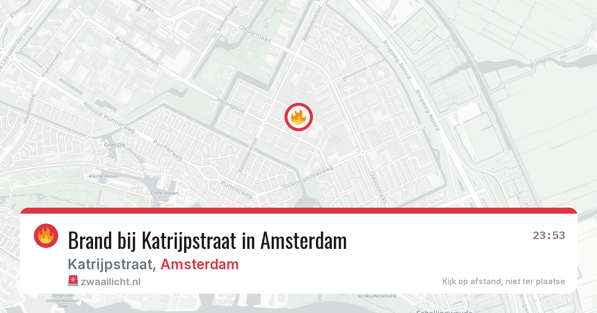 Brand bij Katrijpstraat in Amsterdam — 3 aug 2026