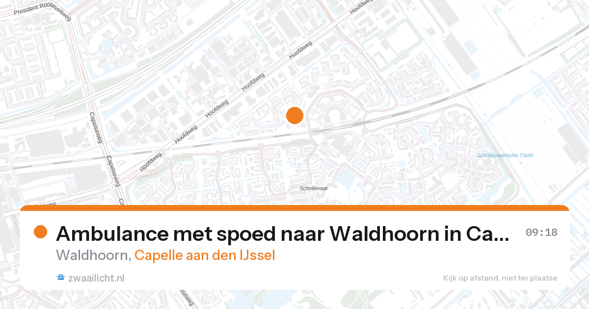 Ambulance met spoed naar Waldhoorn in Capelle aan den IJssel — 11 jun 2026