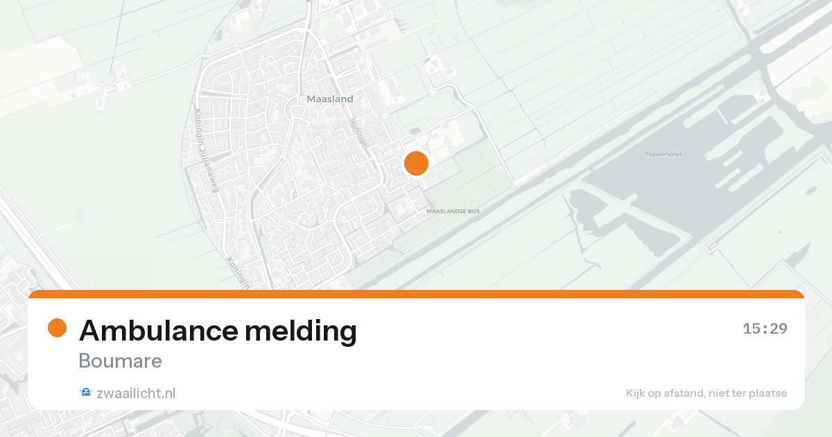 Ambulance melding — 7 feb 2026