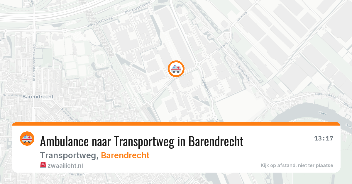 Ambulance naar Transportweg in Barendrecht — 12 mei 2026