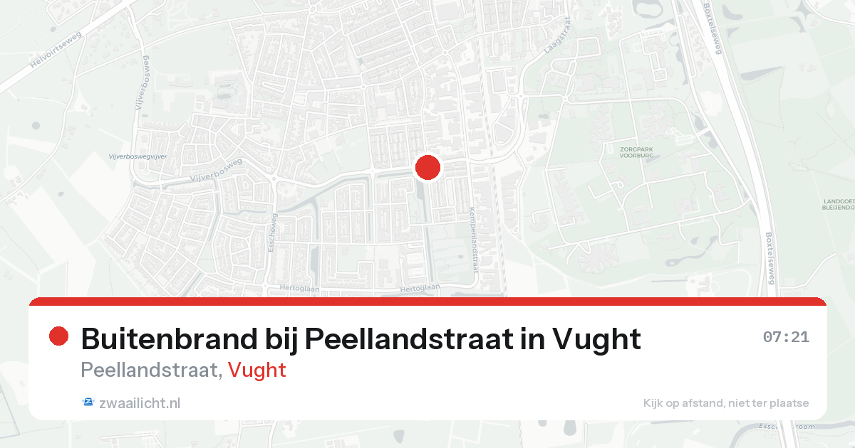 Buitenbrand bij Peellandstraat in Vught — 23 apr 2026