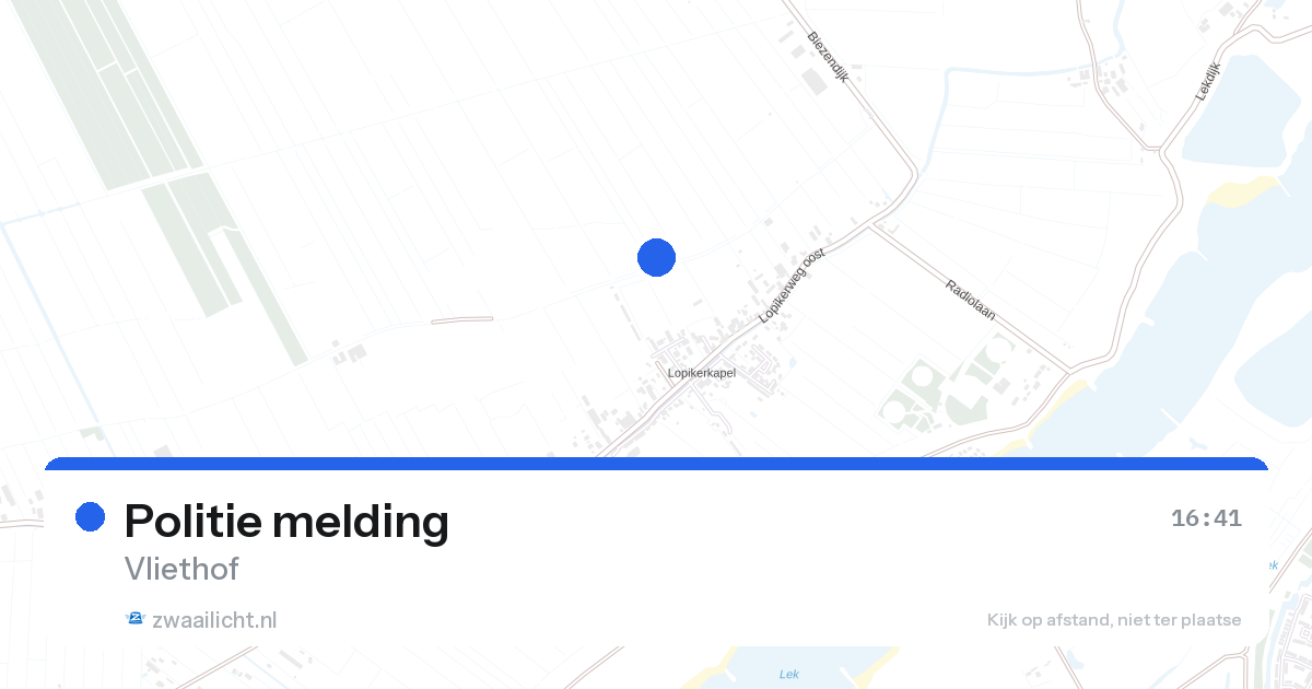 Politie melding — 1 jun 2026