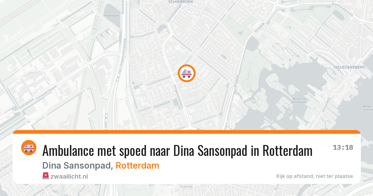 Ambulance met spoed naar Dina Sansonpad in Rotterdam — 26 mrt 2026