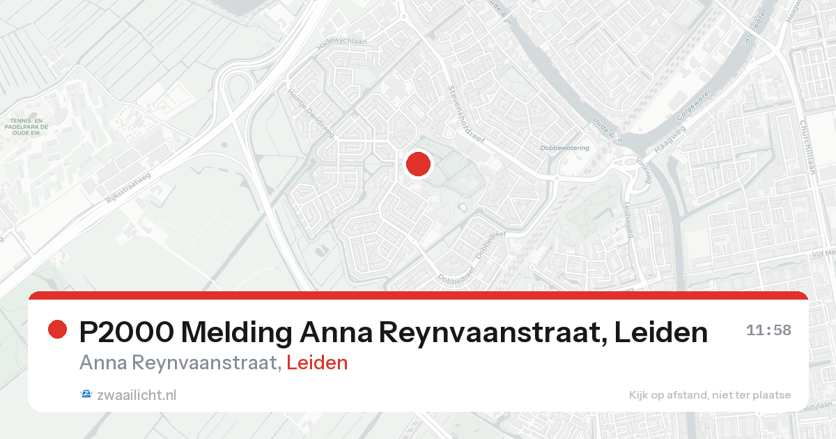 P2000 Melding Anna Reynvaanstraat, Leiden — 31 jan 2026