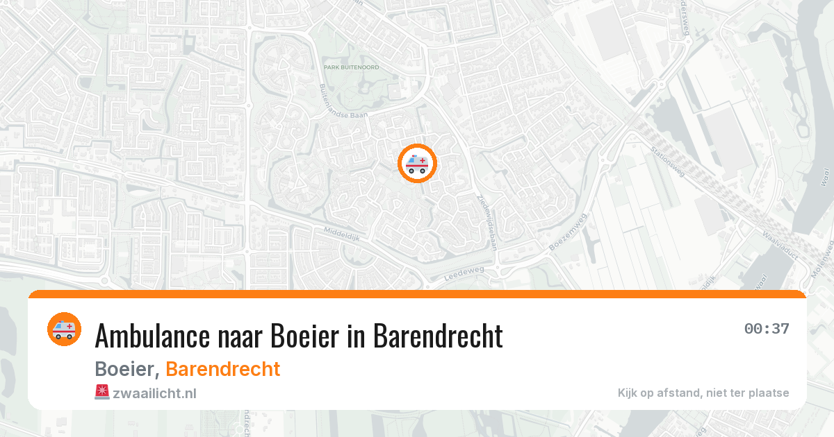 Ambulance naar Boeier in Barendrecht — 13 jun 2026