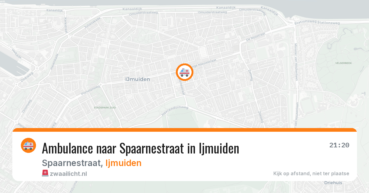 Ambulance naar Spaarnestraat in Ijmuiden — 4 apr 2026