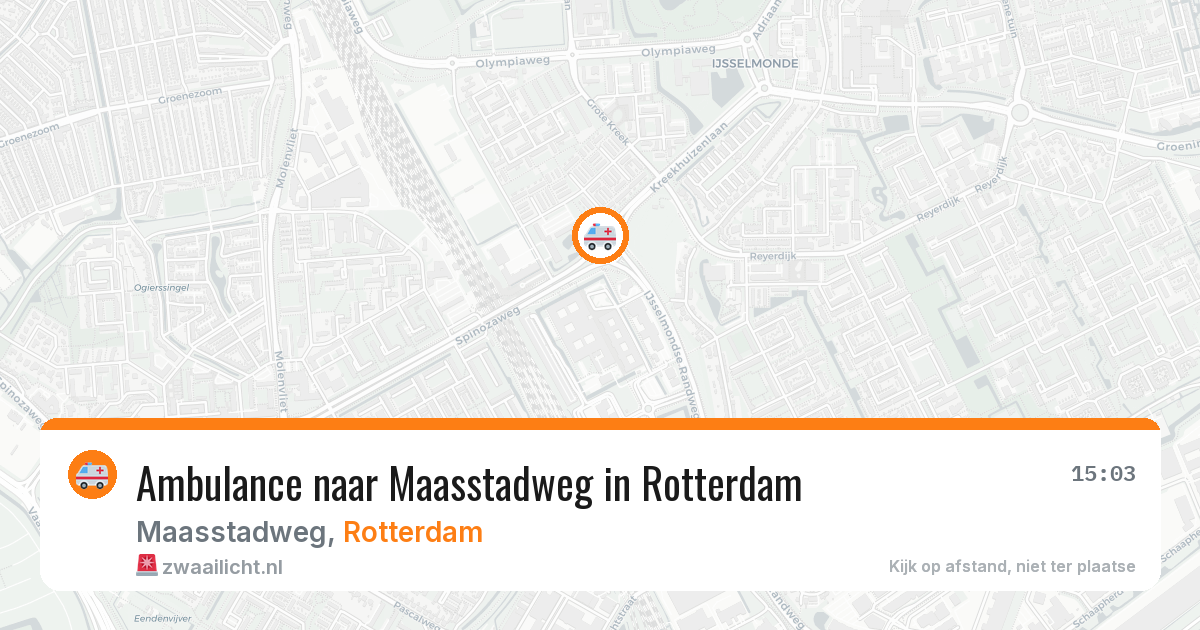 Ambulance naar Maasstadweg in Rotterdam — 10 aug 2026