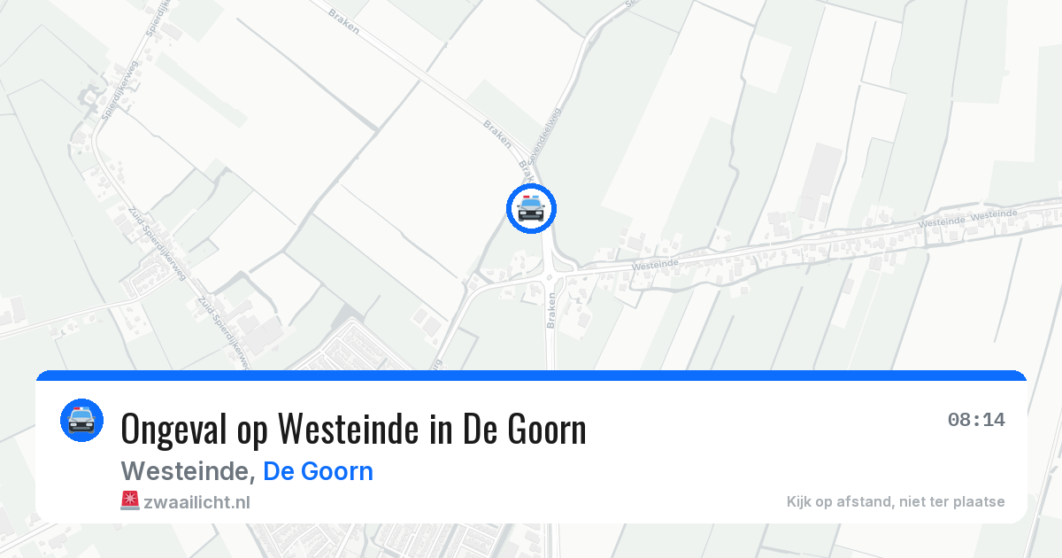Ongeval op Westeinde in De Goorn — 11 mei 2026
