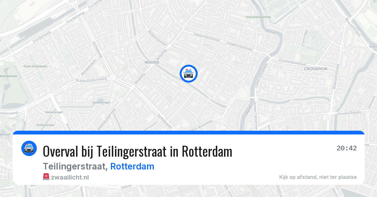 Overval bij Teilingerstraat in Rotterdam — 12 apr 2026